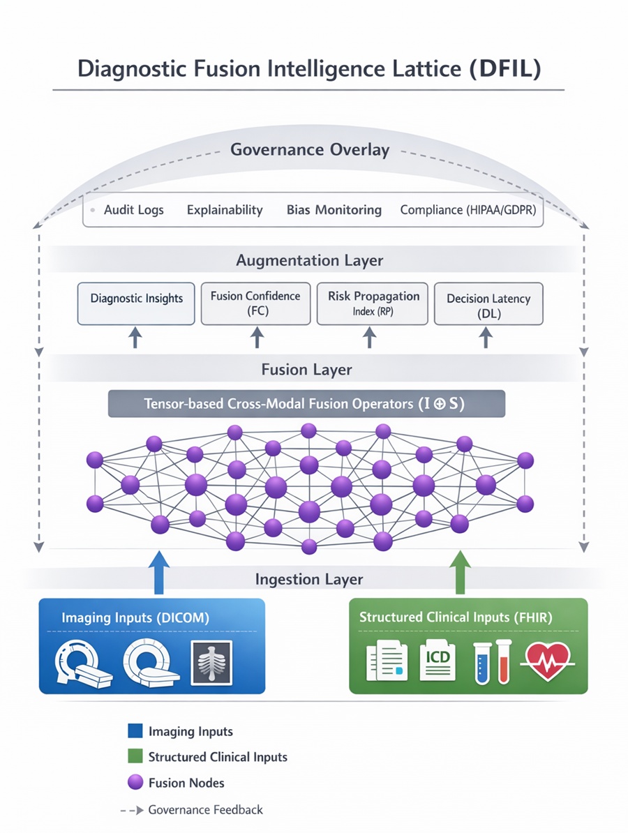 Figure 1. DFIL architecture for multi-modal diagnostic orchestration.